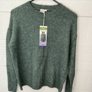 Legendary Outfitters Soft Crew Neck Sweater Heather Olive Size XS, NWT